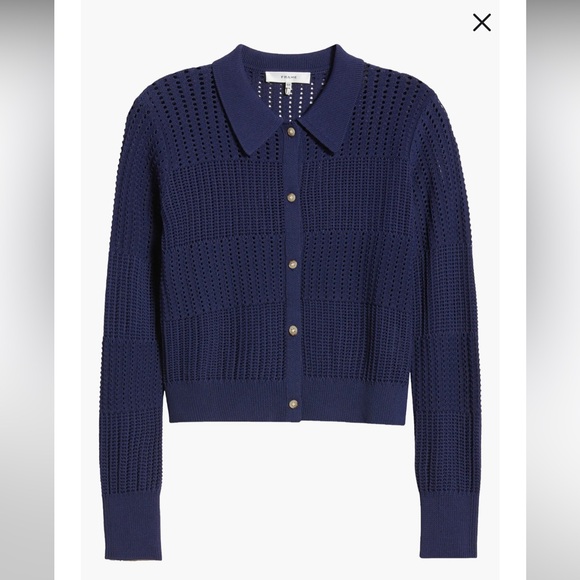 FRAME open stitch shrunken cardigan new never worn - Picture 4 of 9